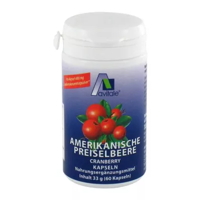 PREISELBEERE Amerikas 400 mg kapsulas, 60 gab