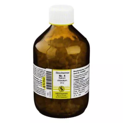BIOCHEMIE 4 Kālija hlorāts D 12 tabletes, 1000 gab BIOCHEMIE 4 Kālija hlorāts D 12 tabletes, 1000 gab