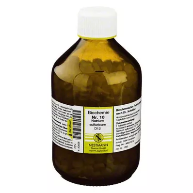 BIOCHEMIE 10 Natrium sulfuricum D 12 tabletes, 1000 gab