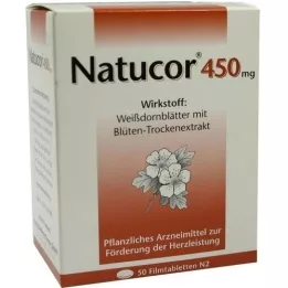 NATUCOR 450 mg apvalkotās tabletes, 50 gab