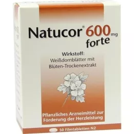 NATUCOR 600 mg forte apvalkotās tabletes, 50 gab