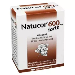 NATUCOR 600 mg forte apvalkotās tabletes, 50 gab