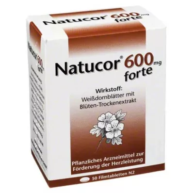 NATUCOR 600 mg forte apvalkotās tabletes, 50 gab NATUCOR 600 mg forte apvalkotās tabletes, 50 gab