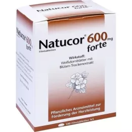 NATUCOR 600 mg forte apvalkotās tabletes, 100 gab