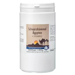 SCHWARZKÜMMEL ÄGYPTEN+E kapsulas, 1000 kapsulu