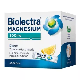 BIOLECTRA Magnijs 300 mg Direct Lemon Sticks, 40 gab