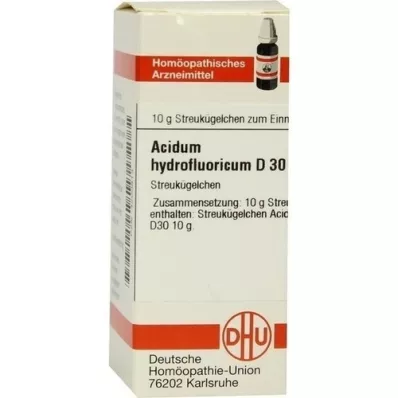 ACIDUM HYDROFLUORICUM D 30 bumbiņas, 10 g