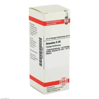 AESCULUS D 30 atšķaidījums, 20 ml AESCULUS D 30 atšķaidījums, 20 ml