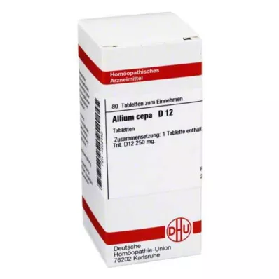 ALLIUM CEPA D 12 tabletes, 80 kapsulas