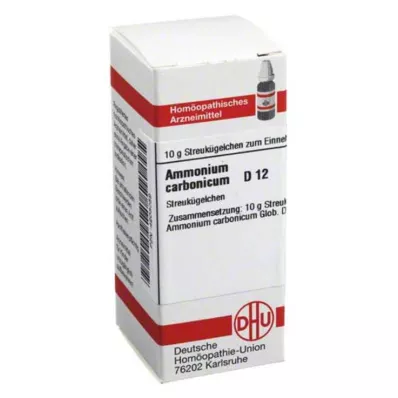 AMMONIUM CARBONICUM D 12 bumbiņas, 10 g AMMONIUM CARBONICUM D 12 bumbiņas, 10 g