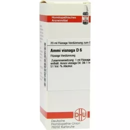 AMMI VISNAGA D 6 atšķaidījums, 20 ml