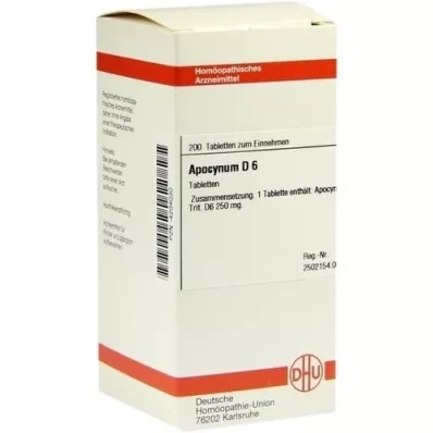 APOCYNUM D 6 tabletes, 200 kapsulas