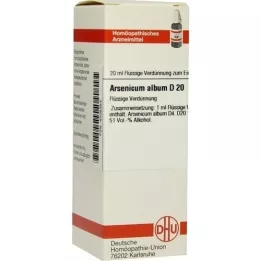 ARSENICUM ALBUM D 20 atšķaidījums, 20 ml