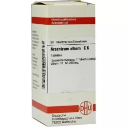 ARSENICUM ALBUM C 6 tabletes, 80 kapsulas