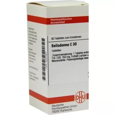 BELLADONNA C 30 tabletes, 80 kapsulas