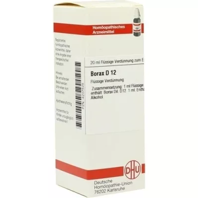 BORAX D 12 atšķaidījums, 20 ml