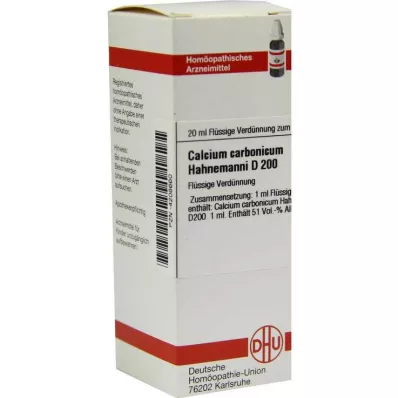 CALCIUM CARBONICUM Hahnemanni D 200 atšķaidījums, 20 ml CALCIUM CARBONICUM Hahnemanni D 200 atšķaidījums, 20 ml