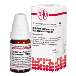 CALCIUM CARBONICUM Hahnemanni D 1000 globuļu, 10 g