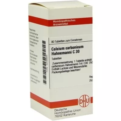 CALCIUM CARBONICUM Hahnemanni C 30 tabletes, 80 gab