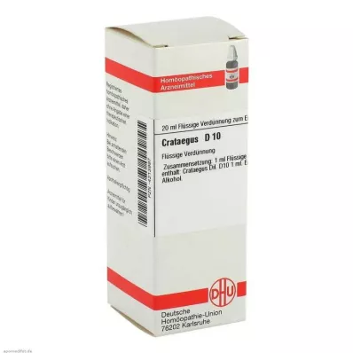 CRATAEGUS D 10 atšķaidījums, 20 ml