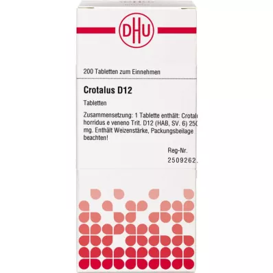 CROTALUS D 12 tabletes, 200 kapsulas