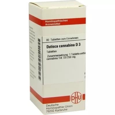 DATISCA cannabina D 3 tabletes, 80 gab