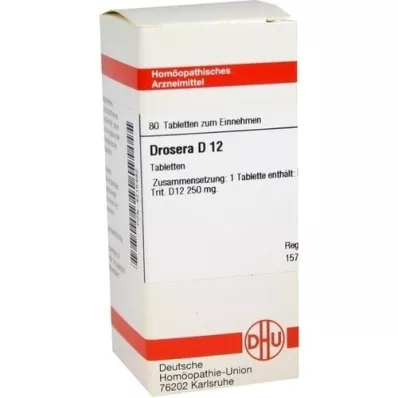 DROSERA D 12 tabletes, 80 kapsulas