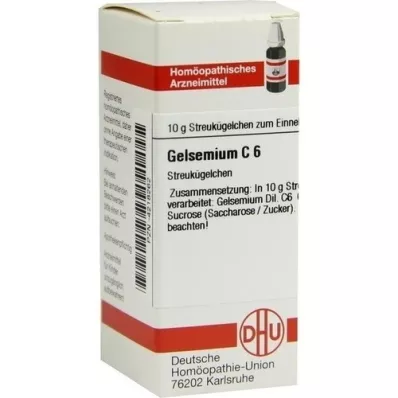 GELSEMIUM C 6 lodītes, 10 g