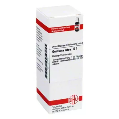 GENTIANA LUTEA D 1 atšķaidījums, 20 ml GENTIANA LUTEA D 1 atšķaidījums, 20 ml