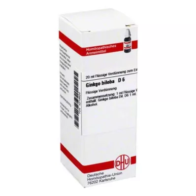 GINKGO BILOBA D 6 atšķaidījums, 20 ml