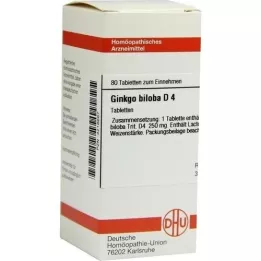 GINKGO BILOBA D 4 tabletes, 80 kapsulas