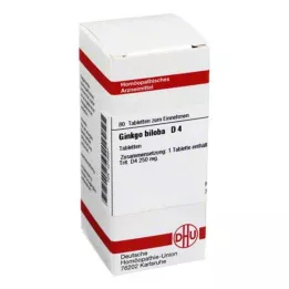 GINKGO BILOBA D 4 tabletes, 80 kapsulas