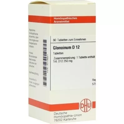 GLONOINUM D 12 tabletes, 80 kapsulas
