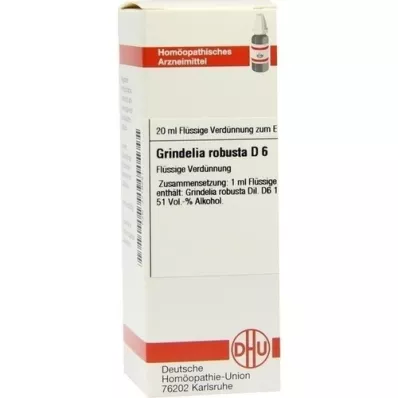 GRINDELIA ROBUSTA D 6 atšķaidījums, 20 ml