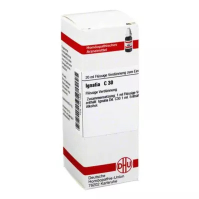 IGNATIA C 30 atšķaidījums, 20 ml IGNATIA C 30 atšķaidījums, 20 ml