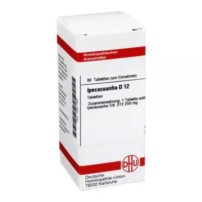 IPECACUANHA D 12 tabletes, 80 kapsulas