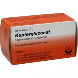 KUPFERGLUCONAT Tabletes, 100 gab