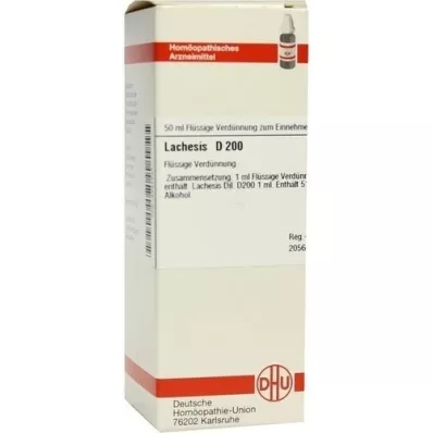 LACHESIS D 200 atšķaidījums, 50 ml
