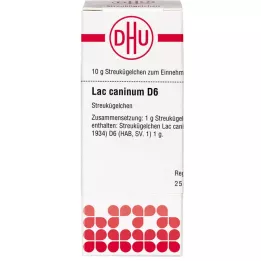 LAC CANINUM D 6 lodītes, 10 g