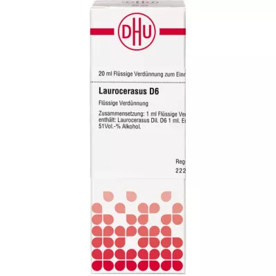 LAUROCERASUS D 6 atšķaidījums, 20 ml