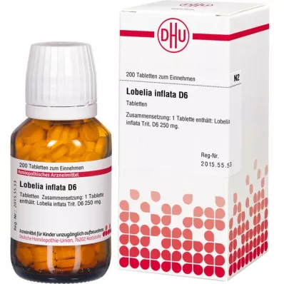 LOBELIA INFLATA D 6 tabletes, 200 kapsulas