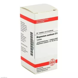 MAGNESIUM ACETICUM D 6 tabletes, 80 kapsulas