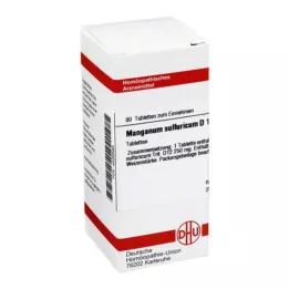 MANGANUM SULFURICUM D 12 tabletes, 80 kapsulas