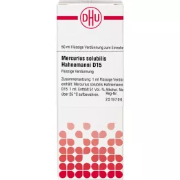 MERCURIUS SOLUBILIS Hahnemanni D 15 atšķaidījums, 50 ml