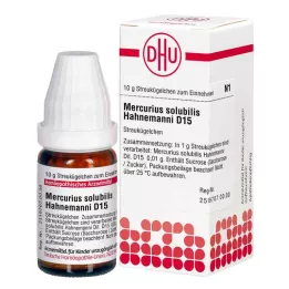 MERCURIUS SOLUBILIS Hahnemanni D 15 globuļu, 10 g