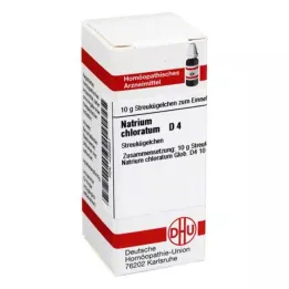 NATRIUM CHLORATUM D 4 globules, 10 g