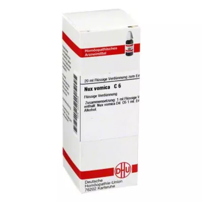 NUX VOMICA C 6 atšķaidījums, 20 ml NUX VOMICA C 6 atšķaidījums, 20 ml