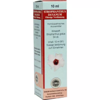 STROPHANTHUS D 4 Sanum pilieni, 10 ml STROPHANTHUS D 4 Sanum pilieni, 10 ml