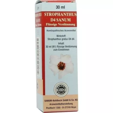 STROPHANTHUS D 4 Sanum pilieni, 30 ml