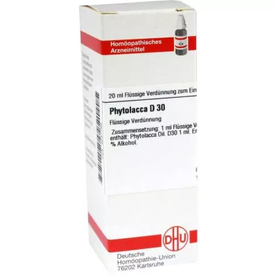 PHYTOLACCA D 30 atšķaidījums, 20 ml PHYTOLACCA D 30 atšķaidījums, 20 ml